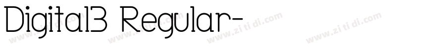 Digital2 Regular字体转换